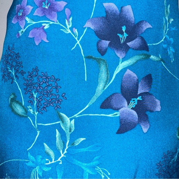 Vintage Laura Ashley Silk Floral Maxi Dress - Picture 6 of 8